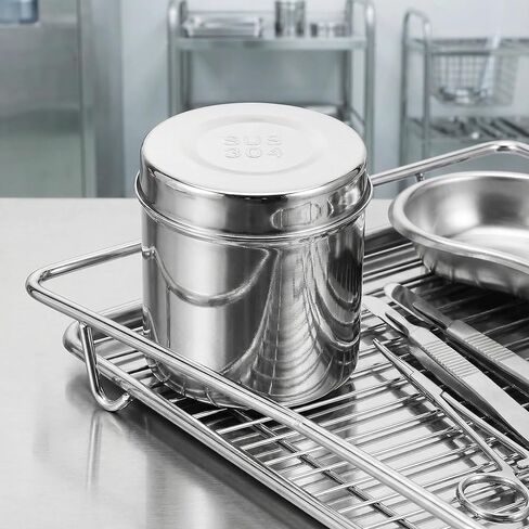 COHEALI Stainless Steel Container Stainless Steel Rustproof Dressing Jar Unguent Storage Can Gauze Holder for Hospital Coffee Container in Saudi Arabia