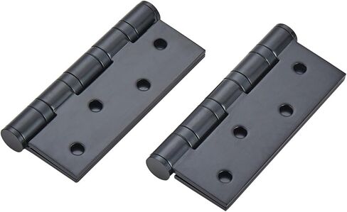 304 Stainless Steel Door Hinges Hardware Accessories for Metal Doors Black Flush with Rounded Corners 1Pcs in Saudi Arabia