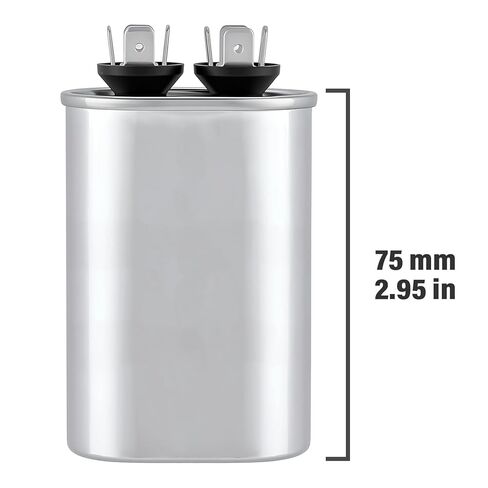 12.5uF 12.5MFD CBB65A Oval Run Start AC Capacitor 12.5 uF MFD CBB65 370V 440V 450V A/C Capacitors 370 450 Volt VAC ±6% 50/60Hz for Air Conditioner in Kuwait