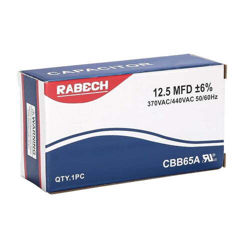 12.5uF 12.5MFD CBB65A Oval Run Start AC Capacitor 12.5 uF MFD CBB65 370V 440V 450V A/C Capacitors 370 450 Volt VAC ±6% 50/60Hz for Air Conditioner in Kuwait
