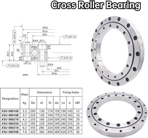1PCS Thin-Wall Cross Roller Bearing XSU080188 150 * 225 25.4MM in Kuwait