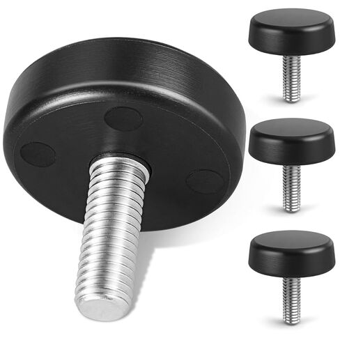 Kisangel 4pcs Thread Furniture Feet Levelers, Adjustable Furniture Feet Screw in, Exercise Machine Mounting Bolts for Home Gym Threaded Equipment Replacement in Saudi Arabia