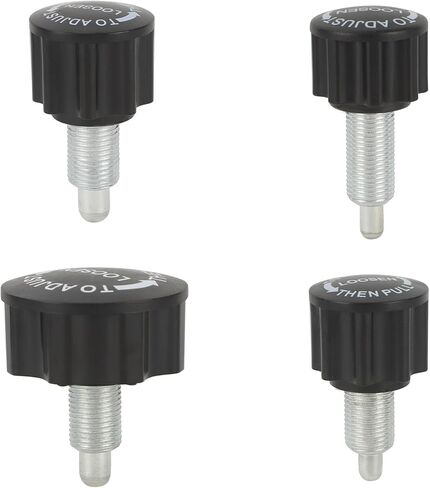 heyous 4PCS Black M16 Hex Socket Retaining Pin Adjustment Knob Suitable for Exercise Bike Bench Presses Strength Training Machines in Saudi Arabia