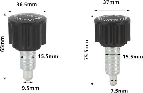 heyous 4PCS Black M16 Hex Socket Retaining Pin Adjustment Knob Suitable for Exercise Bike Bench Presses Strength Training Machines in Saudi Arabia