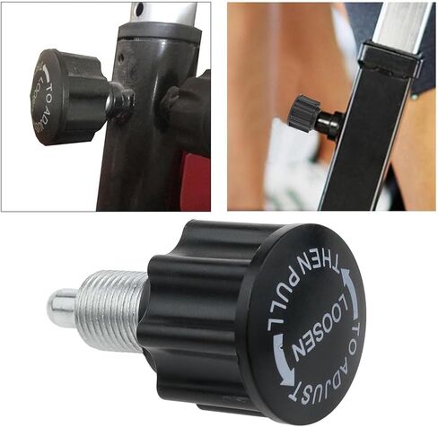 heyous 4PCS Black M16 Hex Socket Retaining Pin Adjustment Knob Suitable for Exercise Bike Bench Presses Strength Training Machines in Saudi Arabia