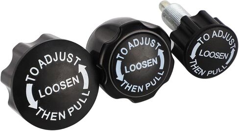 heyous 4PCS Black M16 Hex Socket Retaining Pin Adjustment Knob Suitable for Exercise Bike Bench Presses Strength Training Machines in Saudi Arabia