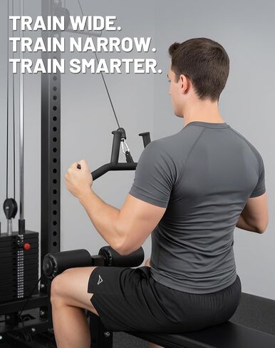 Mikolo 2-in-1 Lat Pulldown Bar, Narrow and Wide Grip Lat Pull Down Attachments for Home Gym,Neutral Grip Cable Machine Attachments for Back and Upper Body Training in Kuwait