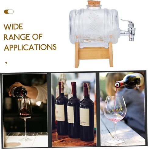 1set Glassware Drink Barrel Wine Dispenser Drink Dispenser for Home Parties in Saudi Arabia