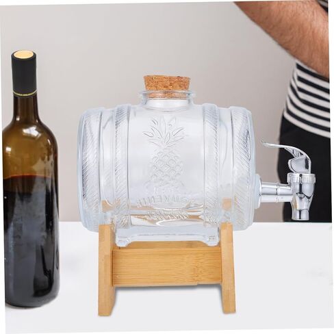 1set Glassware Drink Barrel Wine Dispenser Drink Dispenser for Home Parties in Saudi Arabia