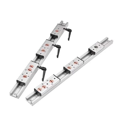 Silver Built-in Dual-axis Linear Guide 32mm Slide Rail Block Optical Track Woodworking Machinery(SGB10E-5 Lock,1000mm) in Saudi Arabia