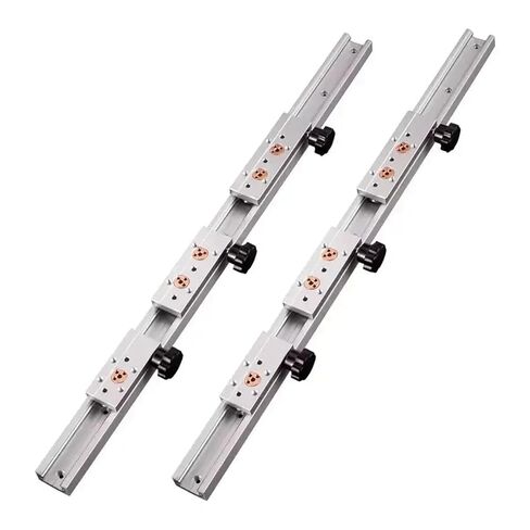 Silver Built-in Dual-axis Linear Guide 32mm Slide Rail Block Optical Track Woodworking Machinery(SGB10E-5 Lock,1000mm) in Saudi Arabia