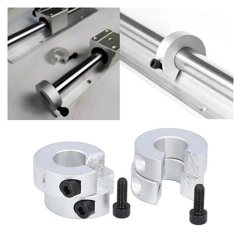 4pcs M4 Linear Rail Stop Collars Aluminum Alloy Shaft Limit Fixing Rings Parts Tool Linear Rail Shaft Stop Collars in Saudi Arabia