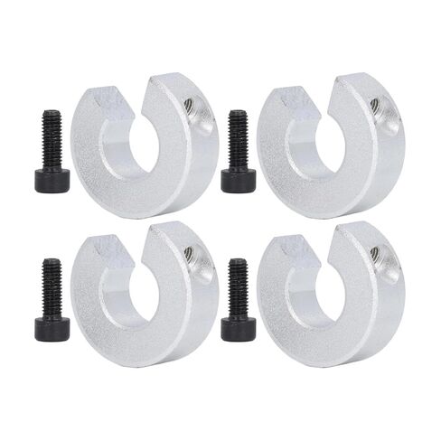 4pcs M4 Linear Rail Stop Collars Aluminum Alloy Shaft Limit Fixing Rings Parts Tool Linear Rail Shaft Stop Collars in Saudi Arabia