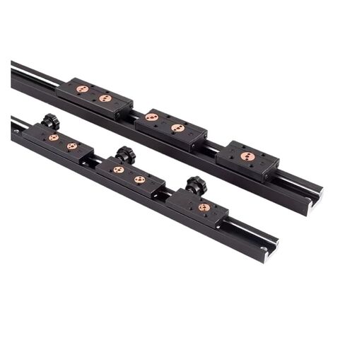 Black Built-in Dual-axis Linear Guide 28mm Slide Rail Block Optical axis Photography Track Woodworking Machinery(SGB10-3 Wheel,600mm) in Saudi Arabia