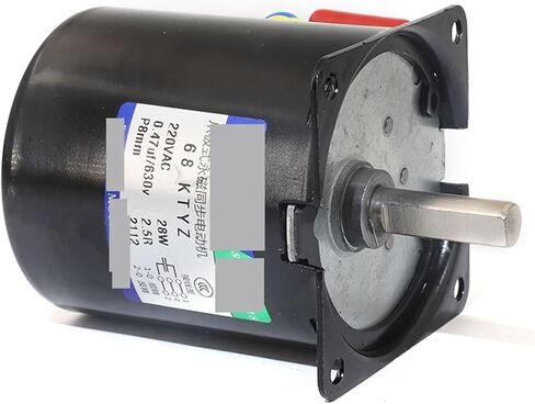Synchronous Motor 110V AC Eccentric Shaft 8mm Without Hole Permanent Magnet Geared Reducer Electrical Equipment 28W(110V 10rpm) in Kuwait