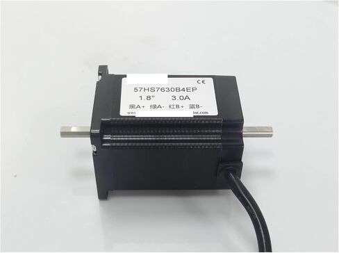 Stepper Motor NEMA23 2-Phase 4 Wire fuselage Length 76mm 1.8Nm .8Degree 3A Shaft 6.35mm Single/Double 57HS7630A4EP/B4EP in Kuwait