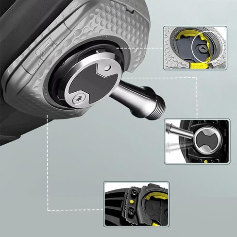 1 Pair of Quick Release Bicycle Shoe Studs, self-Locking Pedals, Anti Slip Studs, Suitable for Wahoo, speedplay Zero Cleats in Kuwait