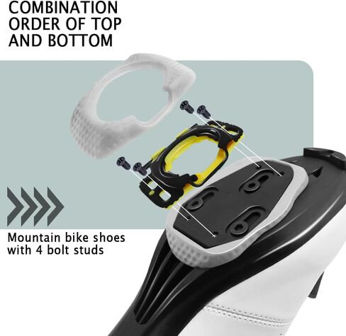 1 Pair of Quick Release Bicycle Shoe Studs, self-Locking Pedals, Anti Slip Studs, Suitable for Wahoo, speedplay Zero Cleats in Kuwait