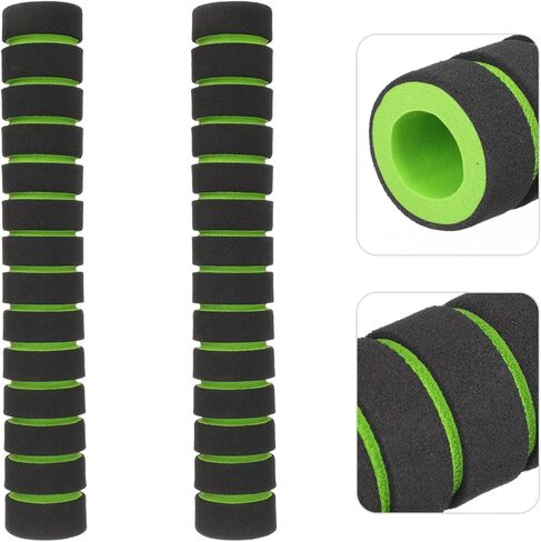 مقابض مجداف الكاياك قطعتان من مقابض مجداف الكاياك غير قابلة للانزلاق، أغطية قضبان الكاياك، ملحقات قوارب الكاياك لقوارب الكاياك (أخضر) ملحقات قوارب الكاياك 22 سم in Kuwait