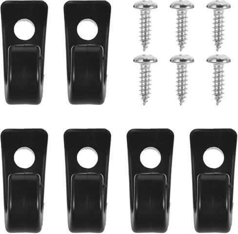 balacoo Outdoor Canoe J-Type Hooks 6-Pack Lightweight Kayak Accessories with Screws Multi-Function Bungee Tie Down Replacement for Kayak and Canoe Gear in Saudi Arabia