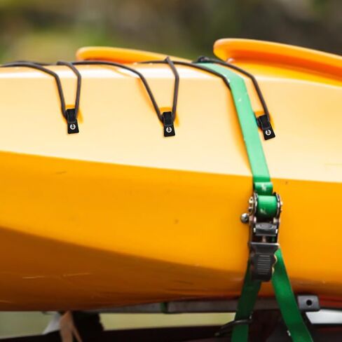 balacoo Outdoor Canoe J-Type Hooks 6-Pack Lightweight Kayak Accessories with Screws Multi-Function Bungee Tie Down Replacement for Kayak and Canoe Gear in Saudi Arabia
