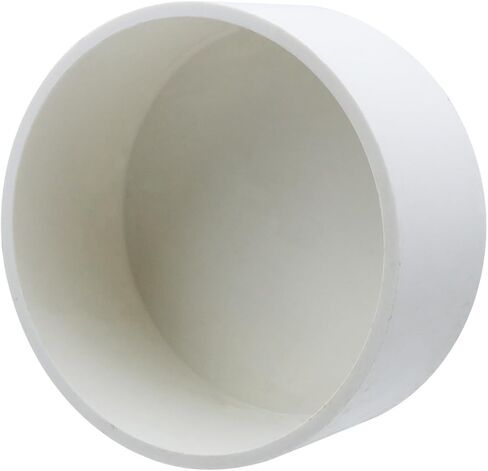 تركيب غطاء نهاية أنبوب PVC مقاس 5 بوصات، وسدادات ثقب الأنابيب المستديرة، وتركيبات مقبس توصيل الأنابيب البلاستيكية لبناء الأثاث DIY رف الحديقة، والدفيئة، ومنتجات حمام السباحة، ووصلة السقيفة والخيمة (أبيض) in Saudi Arabia