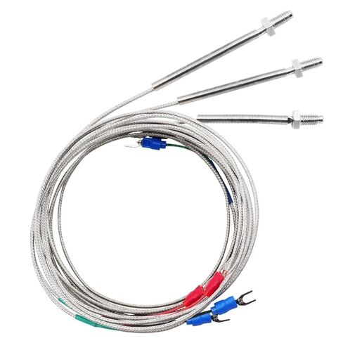Thread M6 Screw Thermocouple 0.5m 1m 2m Type K J PT100 Probe Temperature Sensor 1Pcs(J Type 2m) in Saudi Arabia