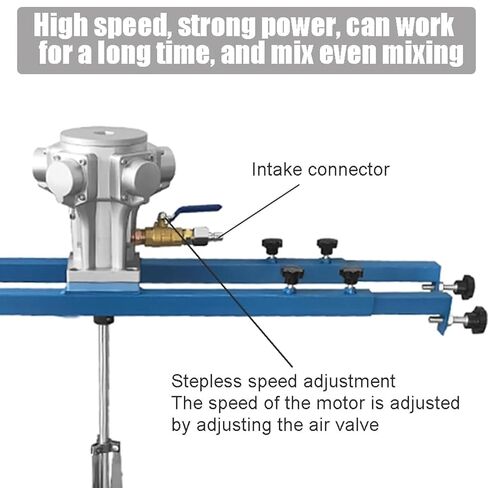 Pneumatic Paint Mixer, IBC Air Agitators, 265 Gallon Bracket Mixer, Paint Stirring Machine Mix Tool, Folding Propeller, for Ink Dissolver Agitator in Saudi Arabia