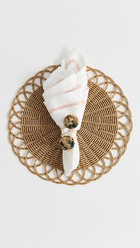 مجموعة خواتم مناديل القصبة النسائية من كيم سيبرت مكونة من 4 قطع in Kuwait