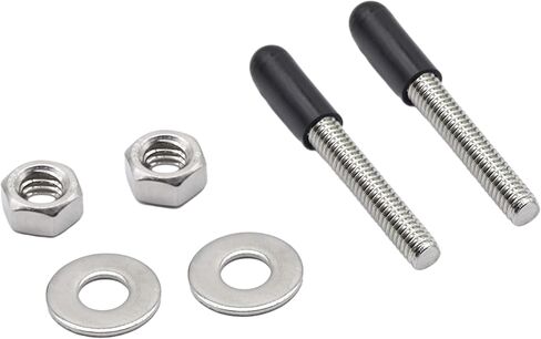 MARINE CITY Mounting Studs Kit for Handrails, Cleats, 304 Grade Stainless Steel, 5/16 x 2-9/16 Inches,Corrosion-Resistant, Includes Washers, Nuts, and Plastic Caps in Saudi Arabia