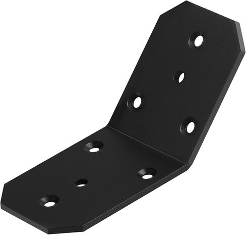 6 Pack 3-1/2" x 3" Flush Inside 45 Degree Angle Bracket for 4x4 Nominal Wood Posts in Saudi Arabia