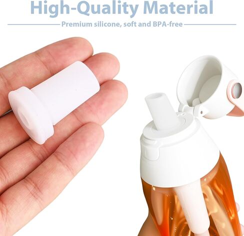 6 Pcs Bite Valve Replacement for Brita Water Bottle Filter, Silicone Mouthpiece Replacement Parts Water Bottle Spout Straw Accessories in Kuwait