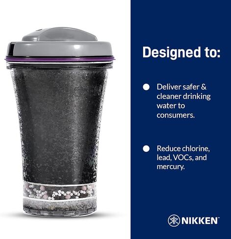 Nikken - PiMag Waterfall Filter Cartridge - Advanced Ionic Filtration, Copper Particles, Chlorine & Lead Reduction, pH Balance, Fresh Drinking Water in Kuwait
