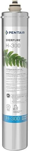 خرطوشة بديلة لفلتر المياه Pentair Everpure H-300 لصنبور المنزل ومياه الصنبور تحت الحوض، EV927072 (عبوتان) in Kuwait