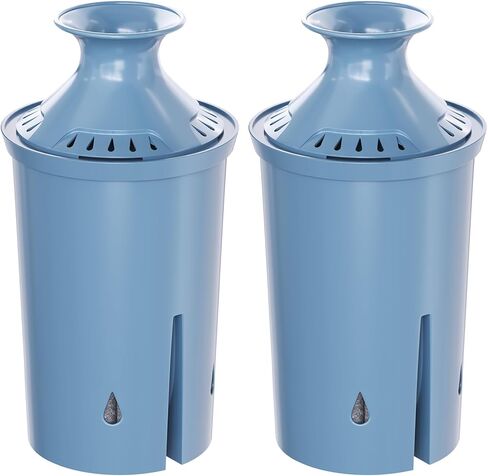 فلتر مياه بديل من Fil-Fresh مكون من قطعتين لأباريق وموزعات بريتا، يستبدل فلتر المياه BritaElite، معتمد من NSF 53 و42، يقلل الرصاص والكلور والمعادن الثقيلة، ويدوم لمدة 6 أشهر in Kuwait