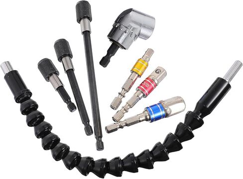 Homoyoyo 1 مجموعة الحفر الكهربائية مرنة رمح تمديد بت ومجموعة محول المقبس للسيارات المنزلية والمشاريع in Kuwait