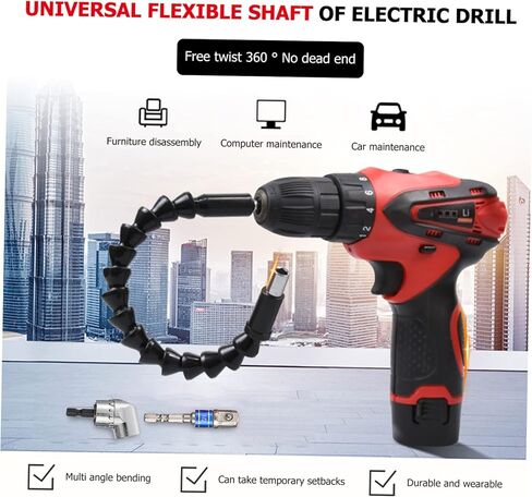 Homoyoyo 1 مجموعة الحفر الكهربائية مرنة رمح تمديد بت ومجموعة محول المقبس للسيارات المنزلية والمشاريع in Kuwait