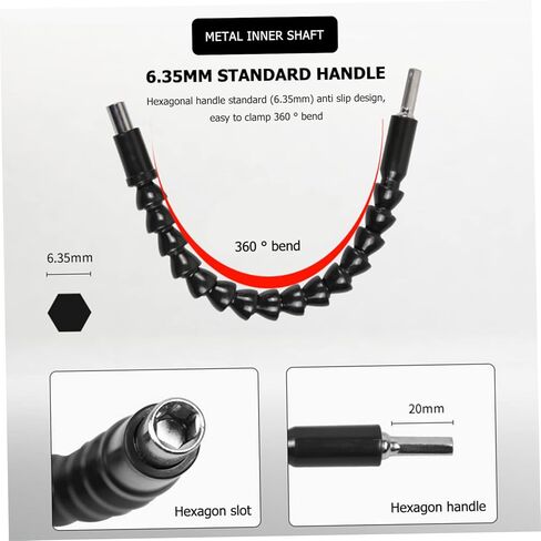 Homoyoyo 1 مجموعة الحفر الكهربائية مرنة رمح تمديد بت ومجموعة محول المقبس للسيارات المنزلية والمشاريع in Kuwait