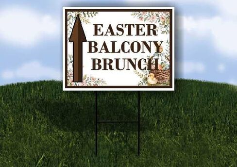 شرفة عيد الفصح، غداء عيد الفصح، ربيع عتيق، سلة بيض الكتاكيت، سهام اتجاهية بنية، إطار مزدوج الجوانب، مقاس 23 × 23 بوصة. in Kuwait