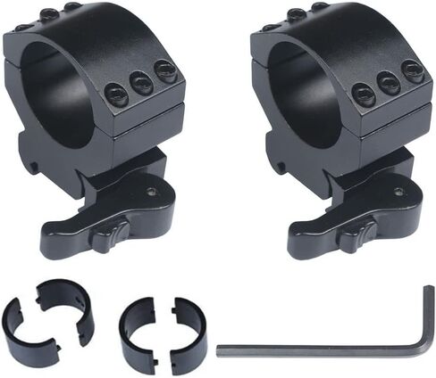 MIZUGIWA Scope Mount 1inch/30mm Ring QD Mount Heavy Duty 6 Bolts 20mm Picatinny Rail in Saudi Arabia