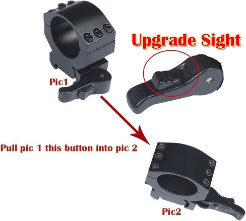 MIZUGIWA Scope Mount 1inch/30mm Ring QD Mount Heavy Duty 6 Bolts 20mm Picatinny Rail in Saudi Arabia