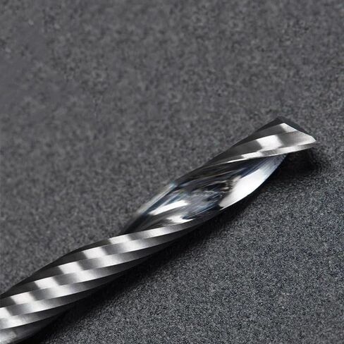 10pcs 1/8 Inch Shank Tungsten Carbide End Mill Single Flute Spiral End Mill Tungsten Carbide Engraving Router Bits CNC Milling Cutter(3.175x32x55) in Saudi Arabia