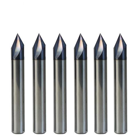 1pcs Chamfer End Mill 60/90/120 Degrees Carbide Chamfering Mill 3 Flute Router Bit Engraving Bit Aluminum CNC End Mill(6xD6x90degrees) in Saudi Arabia