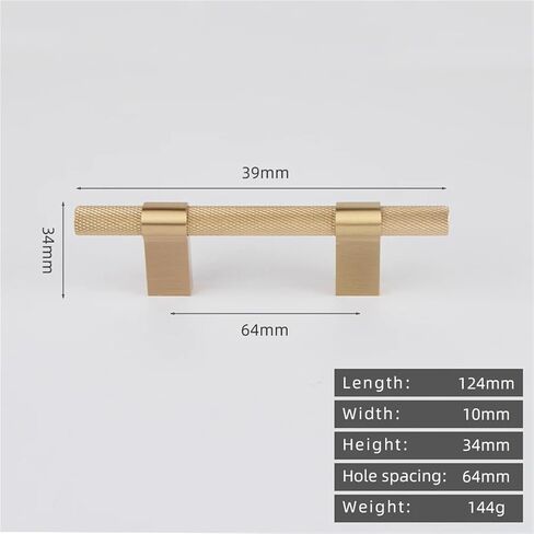 Solid Brass Knurled Pull Handle Furniture Brushed Door Available 1Pcs(8834-64) in Saudi Arabia