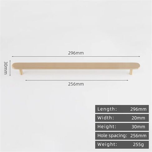 Brass Cabinet Drawer Door Antique Handle 4-25 Inches 500mm Pull Bar 1Pcs(8895-256-Gold) in Saudi Arabia