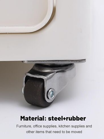 Universal Mini Wheel Small Appliances Storage Boxes Swivel Casters 360° Rotation Pulley Rubber Tiny Wheels for Furniture,Brown in Saudi Arabia