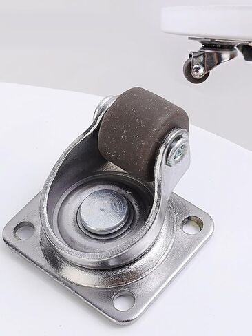Universal Mini Wheel Small Appliances Storage Boxes Swivel Casters 360° Rotation Pulley Rubber Tiny Wheels for Furniture,Brown in Saudi Arabia