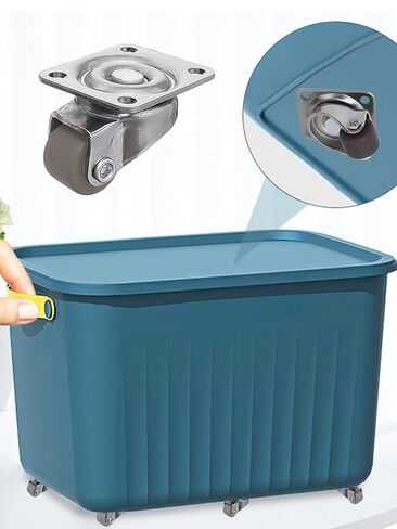 Universal Mini Wheel Small Appliances Storage Boxes Swivel Casters 360° Rotation Pulley Rubber Tiny Wheels for Furniture,Brown in Saudi Arabia