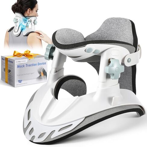 جهاز جر عنق الرحم، ممتد للرقبة لتخفيف الآلام في المنزل والمكتب، 3 قوة جر، دعامة دعم مريحة قابلة للتعديل لمحاذاة العمود الفقري، خفيفة الوزن وقابلة للحمل in Kuwait