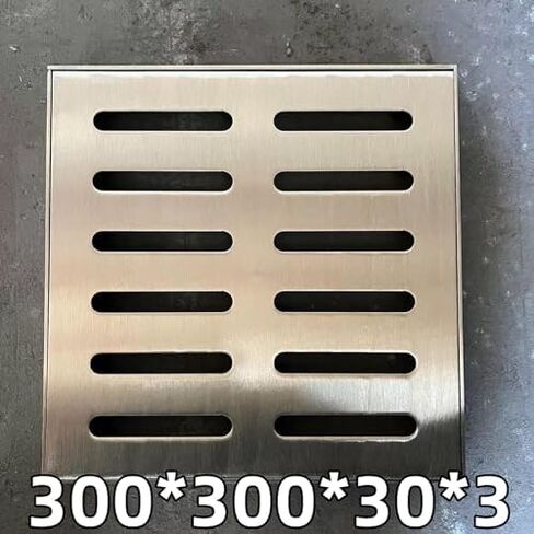 غطاء فتحة من الفولاذ المقاوم للصدأ شديد التحمل وشبكة تصريف بإطار - حل متين لتصريف مياه الأمطار وأرضية المرآب في الهواء الطلق in Kuwait